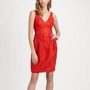 CARMEN Marc Valvo embroidered lace dress